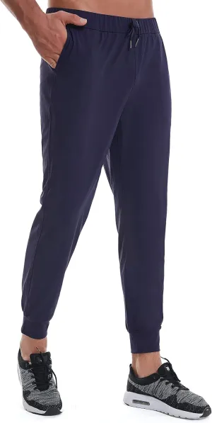 27" Inseam Athletic Jogger Pants for Short Men 7/8 Quick Dry Workout Tapered Stretch Sweatpants Casual