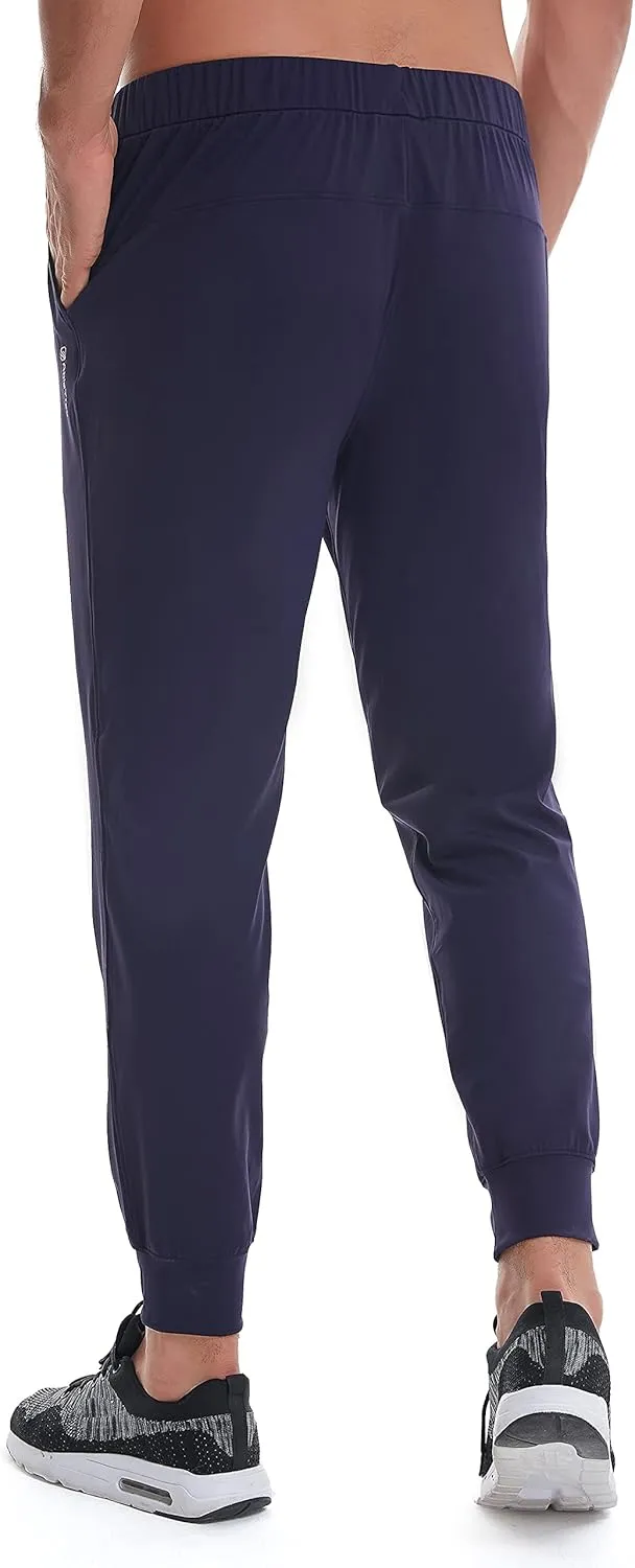 27" Inseam Athletic Jogger Pants for Short Men 7/8 Quick Dry Workout Tapered Stretch Sweatpants Casual