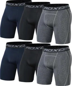 5 or 1 Pack Compression Shorts Men Spandex Sport Shorts Athletic Workout Running Tights Performance Underwear