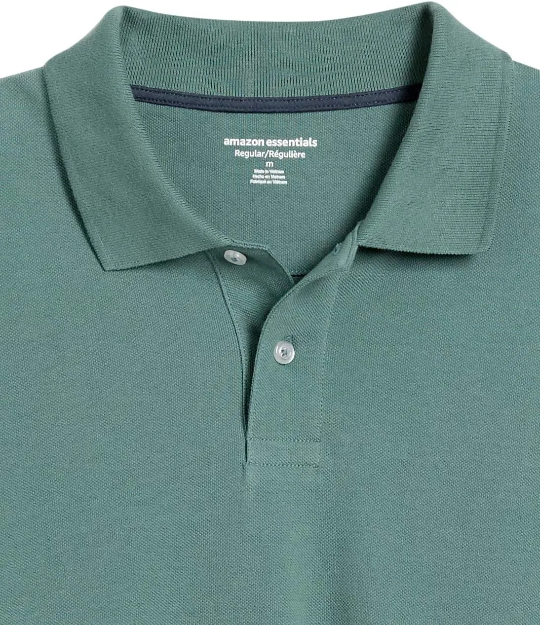 Amazon Essentials Mens Long Sleeve Polo Shirt with Collar, Regular-Fit Pique