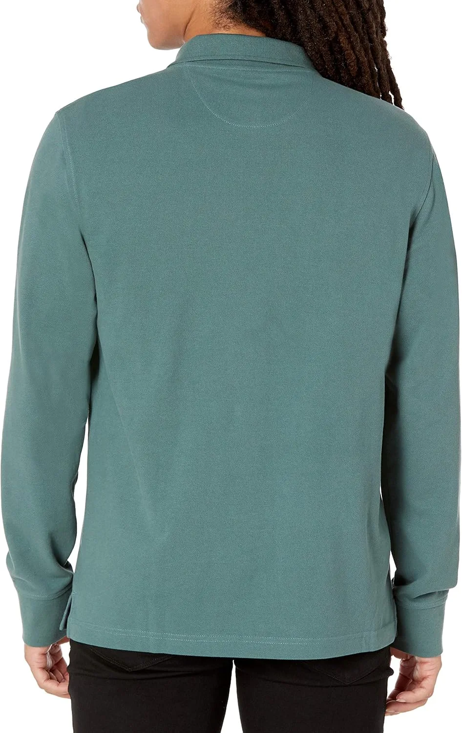 Amazon Essentials Mens Long Sleeve Polo Shirt with Collar, Regular-Fit Pique
