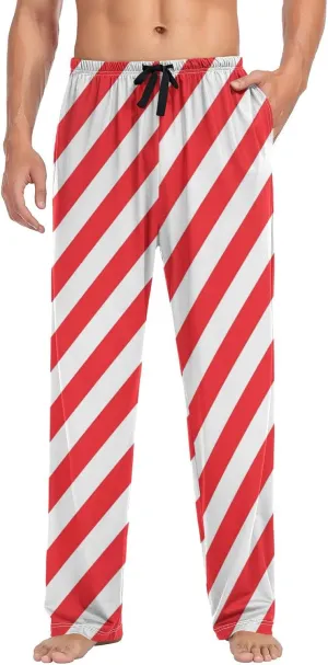 Aslsiy Men Pajama Pants Pajama Bottoms Winter Sleep Pants Winter Lounge PJ Pants