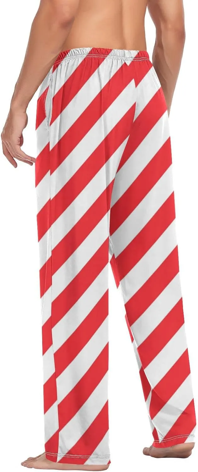 Aslsiy Men Pajama Pants Pajama Bottoms Winter Sleep Pants Winter Lounge PJ Pants