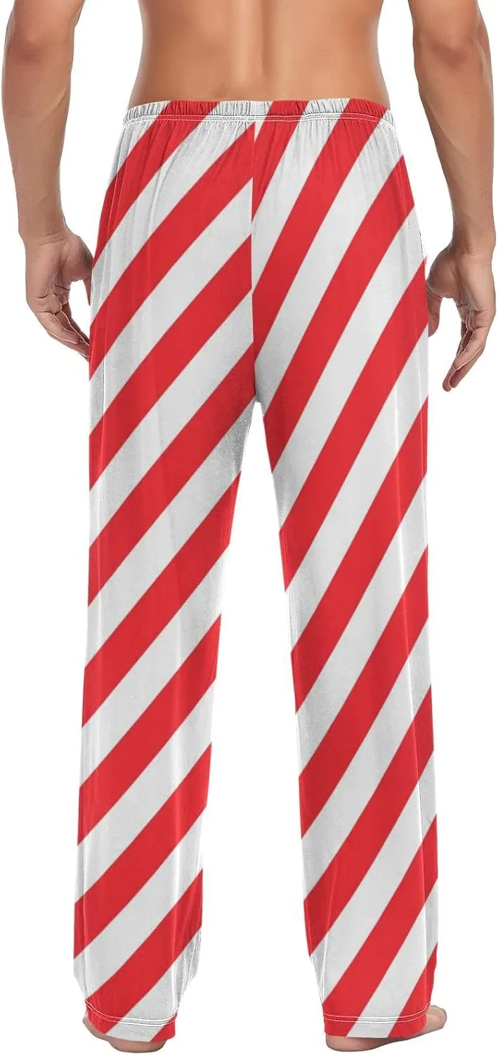 Aslsiy Men Pajama Pants Pajama Bottoms Winter Sleep Pants Winter Lounge PJ Pants
