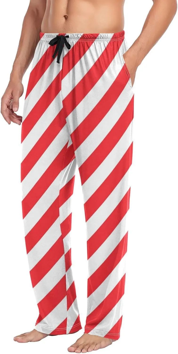 Aslsiy Men Pajama Pants Pajama Bottoms Winter Sleep Pants Winter Lounge PJ Pants