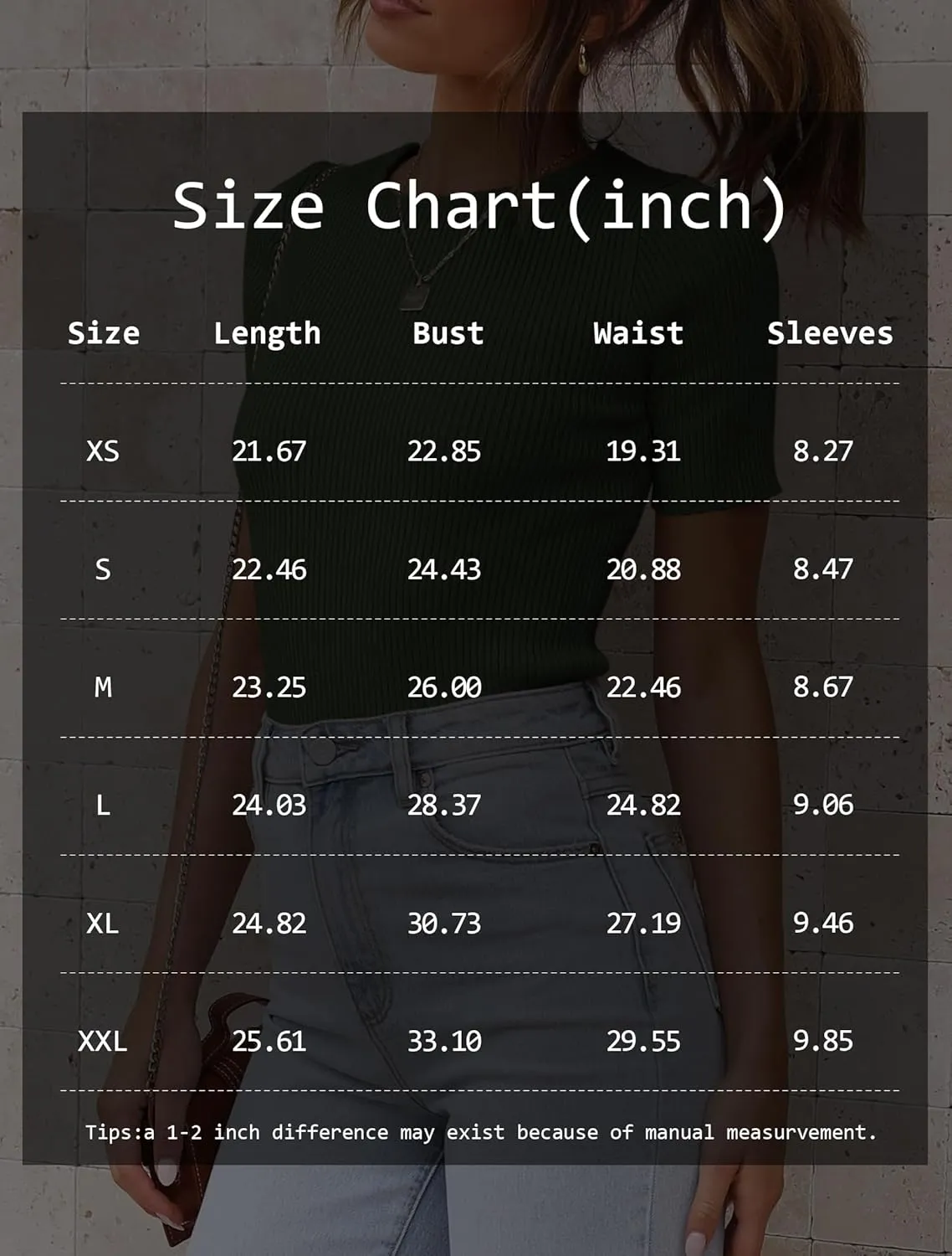 ATHMILE Womens Ribbed Knit T Shirt Casual Crewneck Tops Short Sleeve/Long Sleeve Sweaters Slim Fit Basic Tees