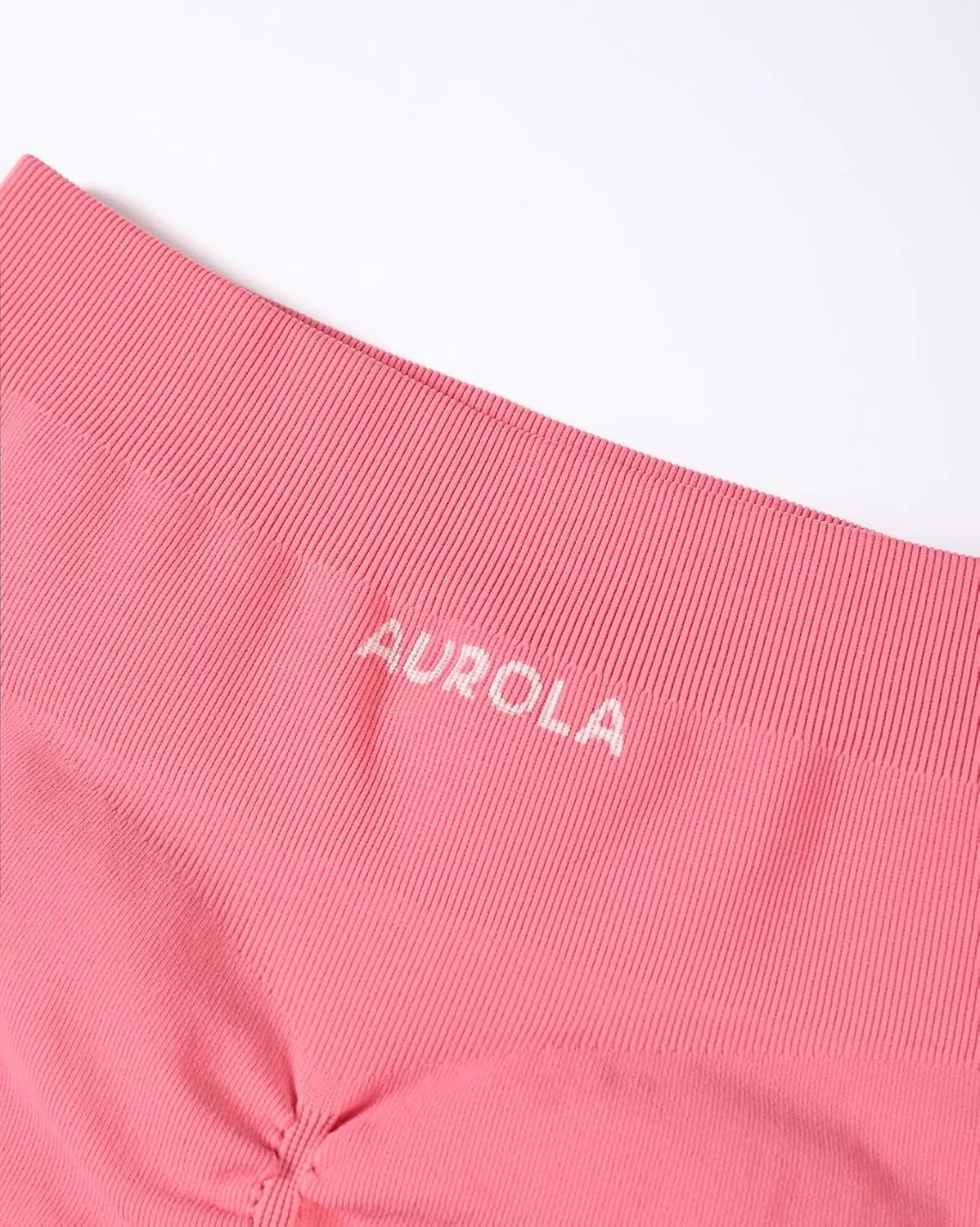 AUROLA Power Workout Shorts for Women Tummy Control Squat Proof Ribbed Thick Seamless Scrunch Active Short