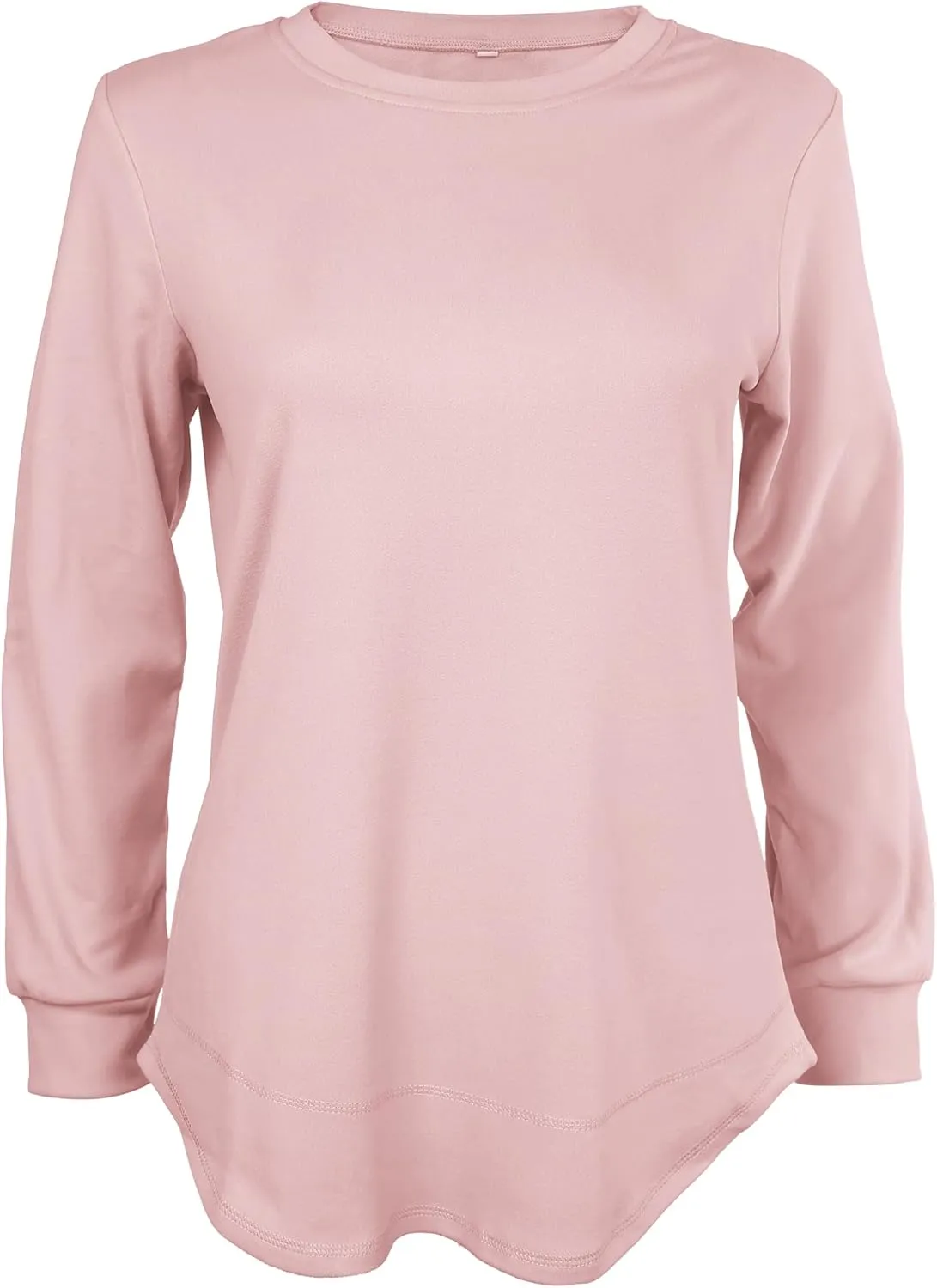 AURUZA Womens Sweatshirts Hoodies Fleece Crewneck Oversized Pullover Sweaters Casual Fall Clothes