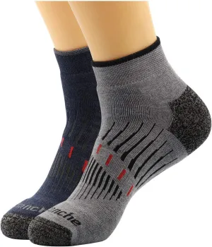 Avalanche Men's Smooth Glide Everyday Performance Low Cut Socks 2-Pack