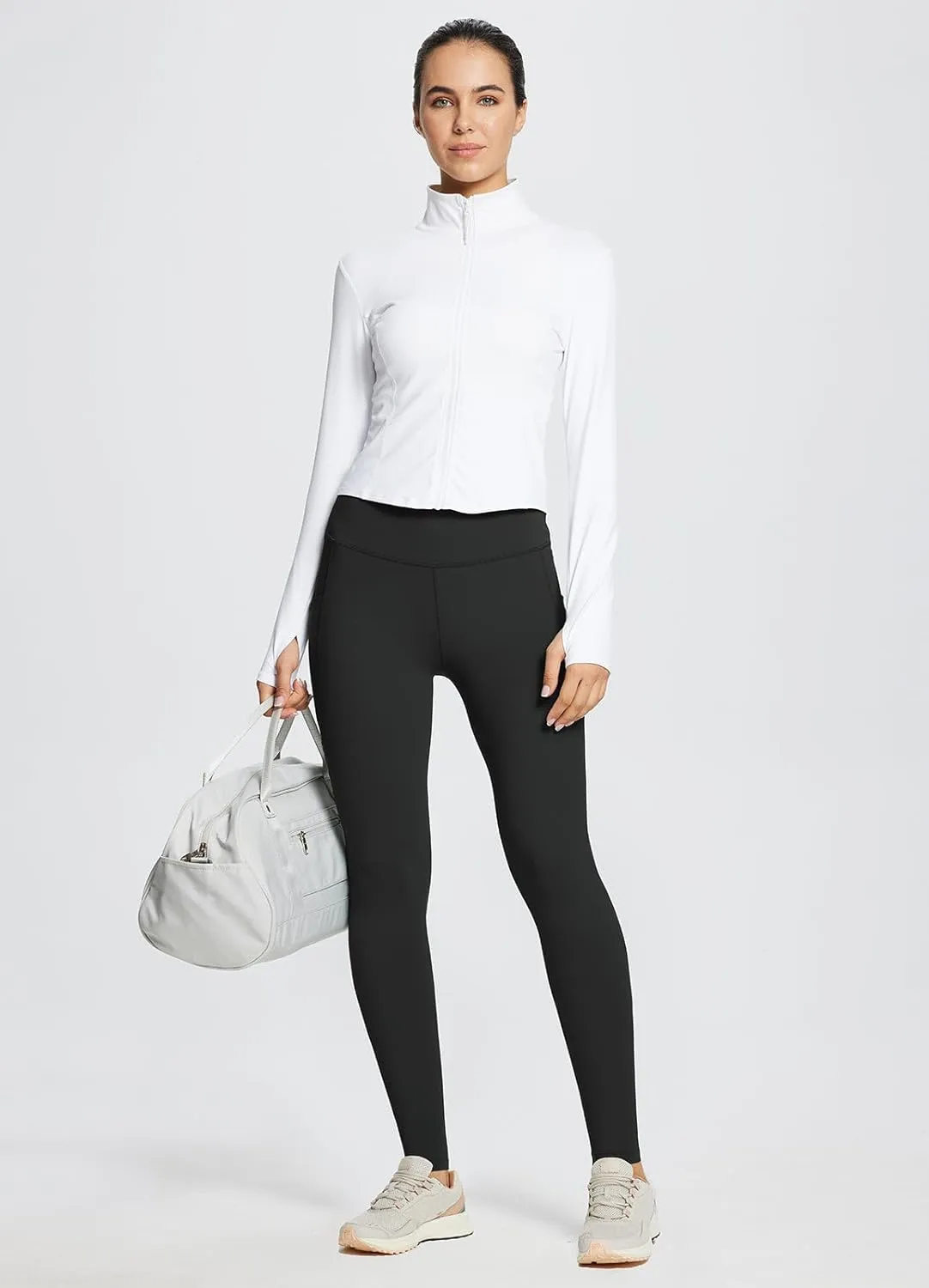 baleaf Women's Leggings with Pockets Tummy Control Workout High Waisted Athletic Running 7/8 Ultra Soft Gym Yoga Ankle Pants