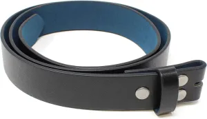 BC Belts Womens Leather Belt Strap with Smooth Grain Finish 1.25" Wide with Snaps
