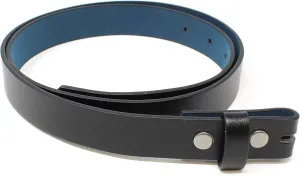 BC Belts Womens Thin Leather Belt Strap with Smooth Grain Finish 1" Wide with Snaps