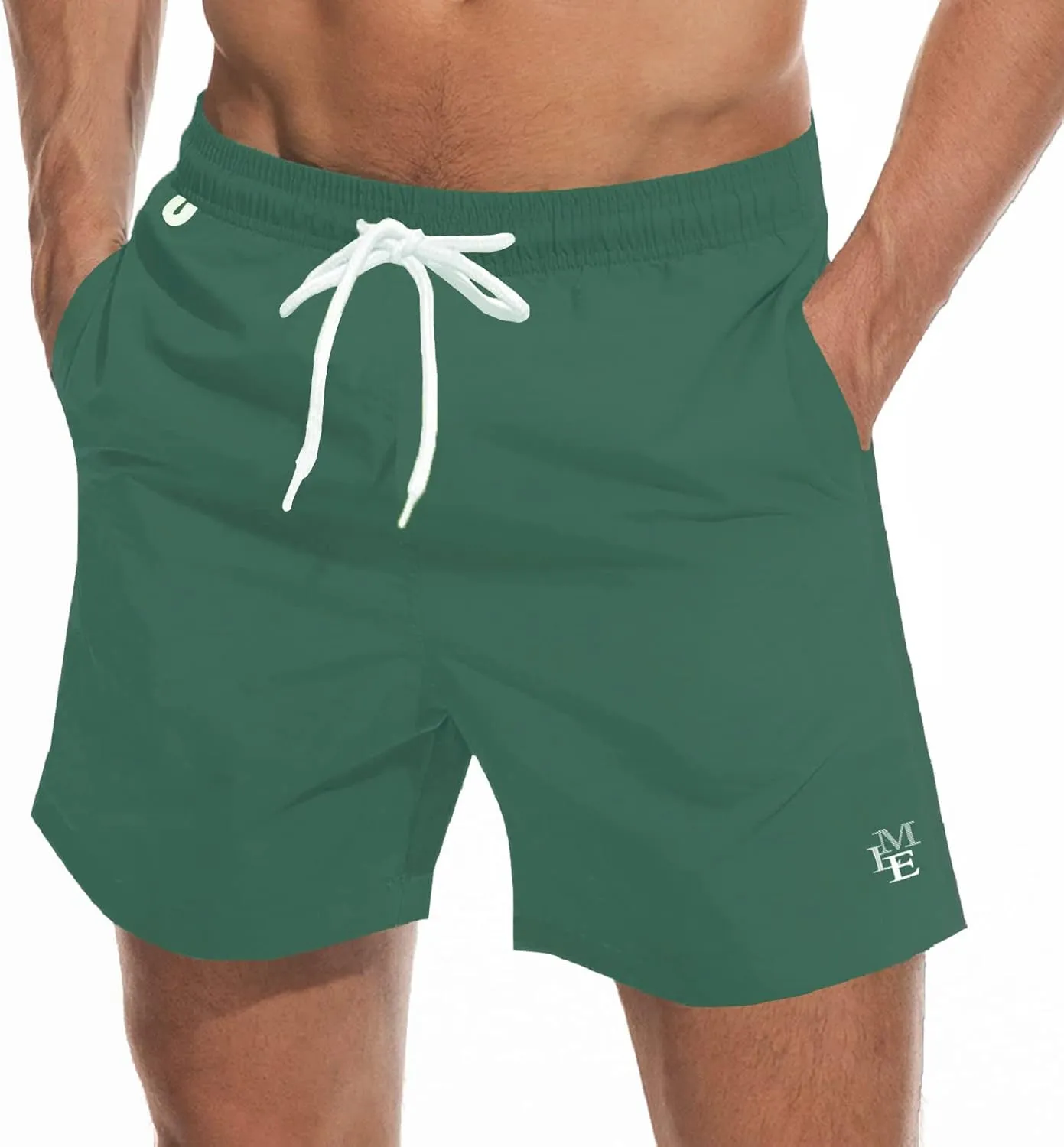 Beach Shorts Swim Trunks Quick Dry Men's Bathing Suit with Mesh Lining/Side Pockets