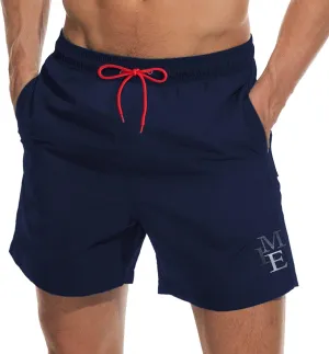 Beach Shorts Swim Trunks Quick Dry Men's Bathing Suit with Mesh Lining/Side Pockets