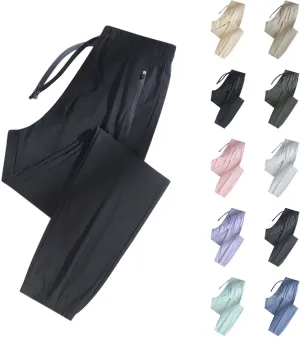 Beeswan Pants, Womens Stretch Active Pants Comfy Fit Breathable Elastic Waist Cinch Bottoms Trousers