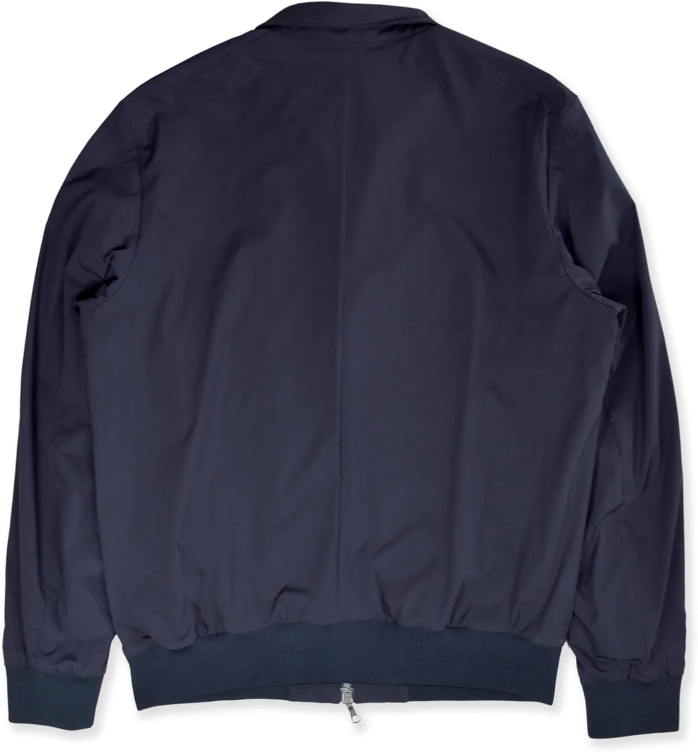 Brooks Brothers Mens Smooth Nylon Blend Full Zip Rain Coat Jacket,
