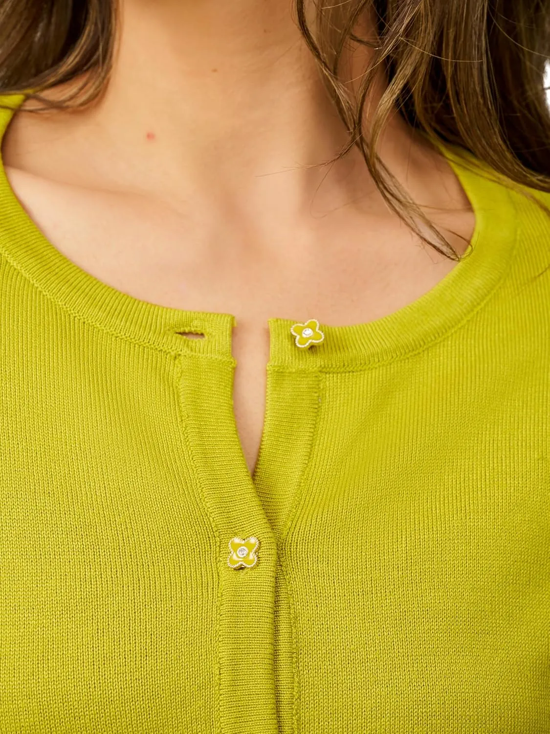 Cable & Gauge Novelty Button Cardigan
