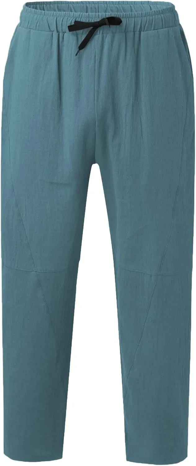 Cargo Pants for Men Relaxed Fit Pants Stretch Elastic Waist Hiking Pants Sport Pants Jogger Sweatpants Men's Pants