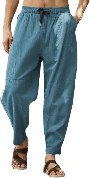 Cargo Pants for Men Relaxed Fit Pants Stretch Elastic Waist Hiking Pants Sport Pants Jogger Sweatpants Men's Pants