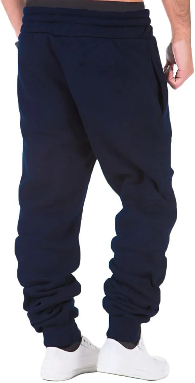 Cargo Pants for Men Relaxed Fit Sweatpants for Men Pants Casual Rope Loose Heavyweight Loose Sports Trousers Pockets