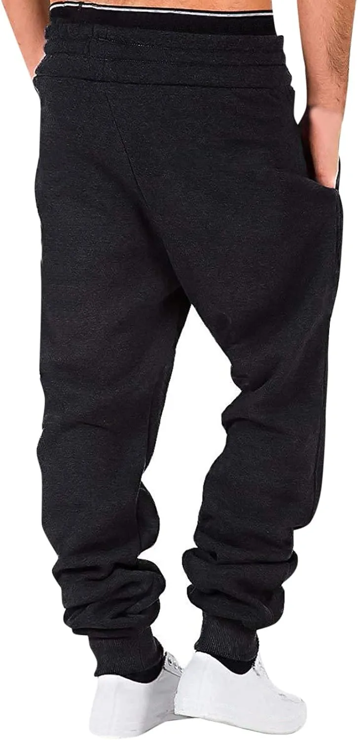 Cargo Pants for Men Relaxed Fit Sweatpants for Men Pants Casual Rope Loose Heavyweight Loose Sports Trousers Pockets
