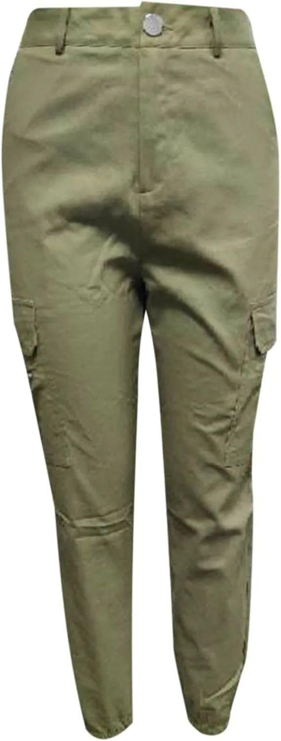 Cargo Pants Women Joggers Stretch Skinny Pants High Waisted Hiking Pants Tactical Pants Military Combat Cargo Pants