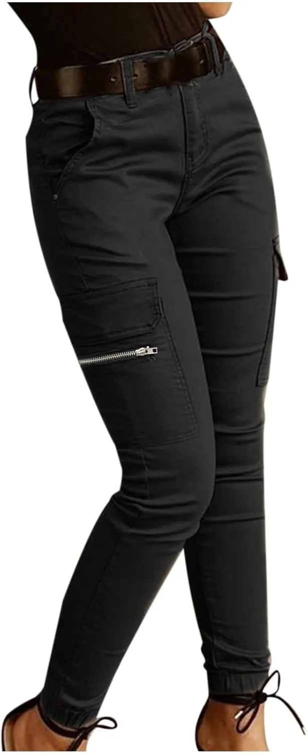 Cargo Pants Women Joggers Stretch Skinny Pants High Waisted Hiking Pants Tactical Pants Military Combat Cargo Pants