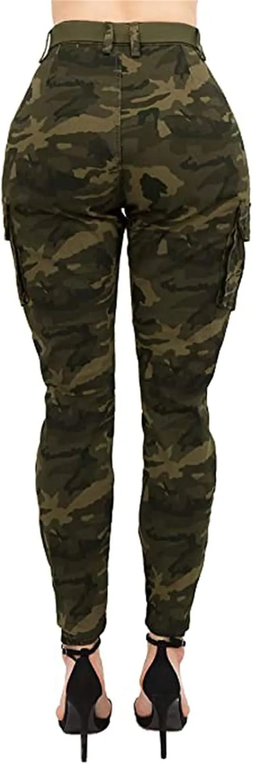 Cargo Pants Women Joggers Stretch Skinny Pants High Waisted Hiking Pants Tactical Pants Military Combat Cargo Pants