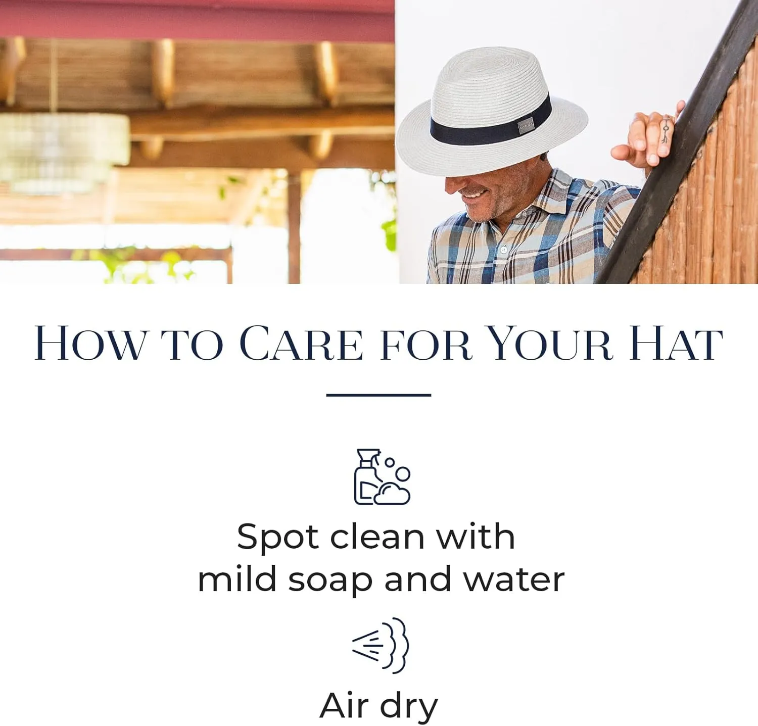 CARKELLA by Wallaroo Men’s Fairway Fedora – UPF 50 , UV Sun Protection, Packable and Adjustable Sizes – Classic Resort Style
