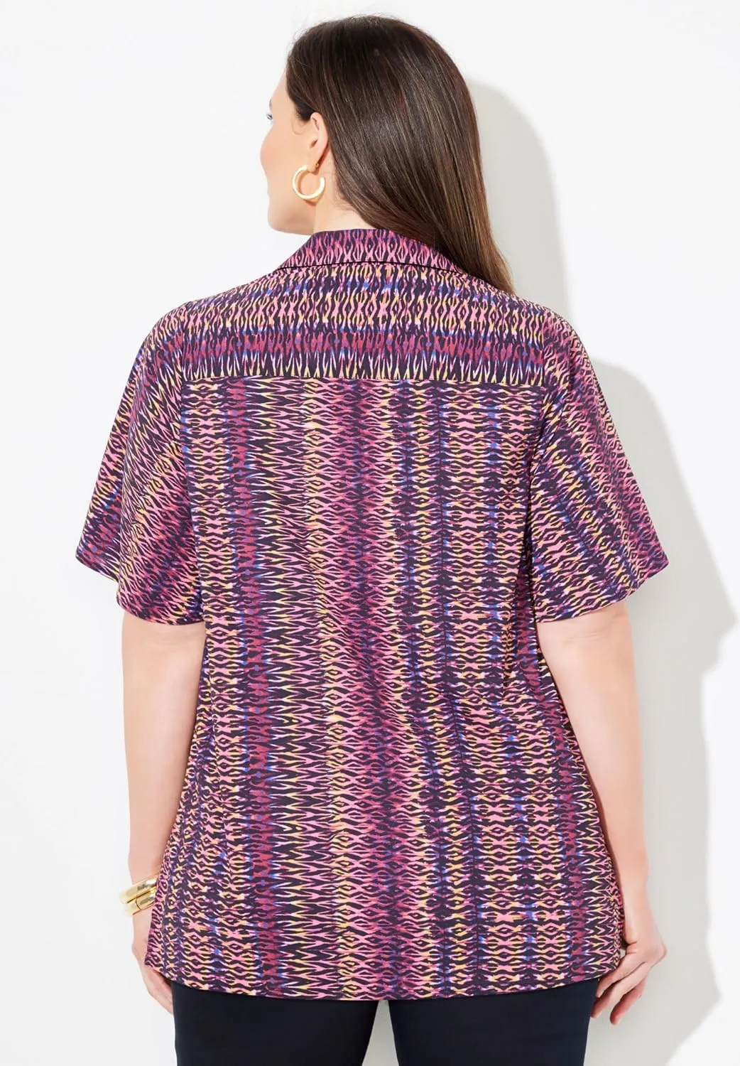 Catherines Women's Plus Size Timeless Short Sleeve Blouse