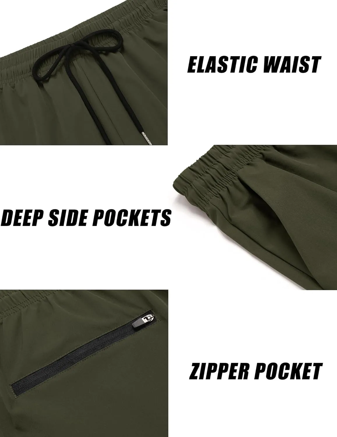 COOFANDY Men's 2 Pack Gym Workout Shorts 7 Inch Athletic Shorts Quick Dry Running Shorts with Pockets
