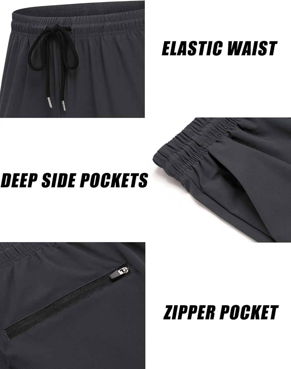 COOFANDY Men's 2 Pack Gym Workout Shorts 7 Inch Athletic Shorts Quick Dry Running Shorts with Pockets