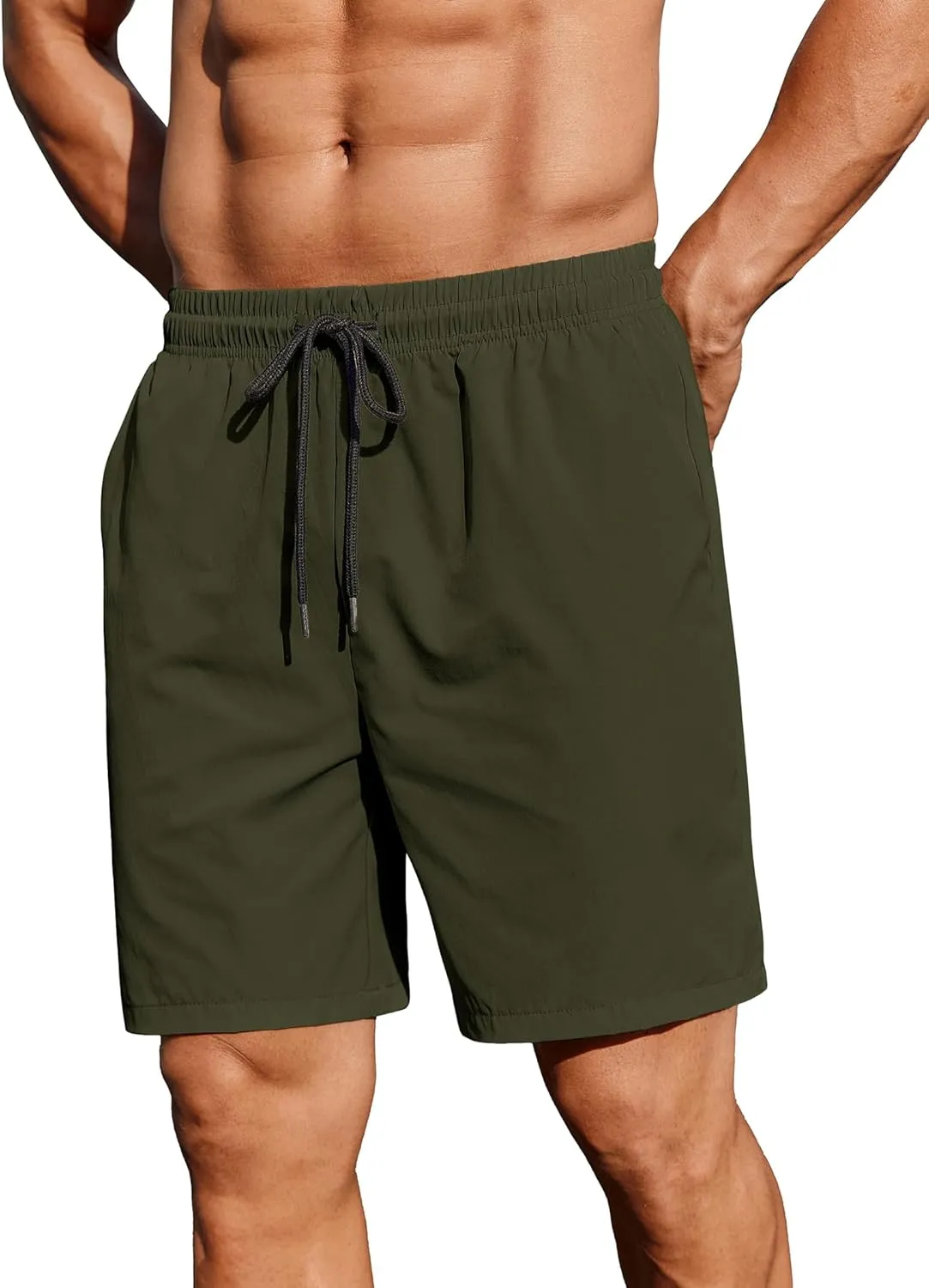 COOFANDY Men's 2 Pack Gym Workout Shorts 7 Inch Athletic Shorts Quick Dry Running Shorts with Pockets
