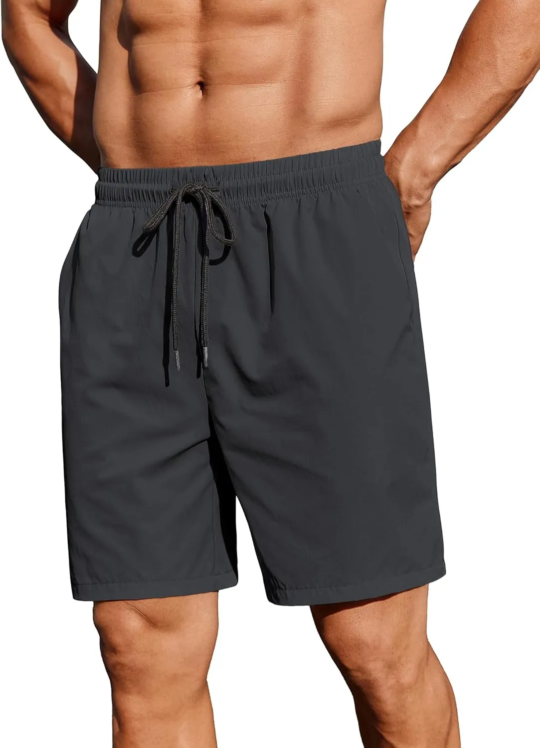 COOFANDY Men's 2 Pack Gym Workout Shorts 7 Inch Athletic Shorts Quick Dry Running Shorts with Pockets