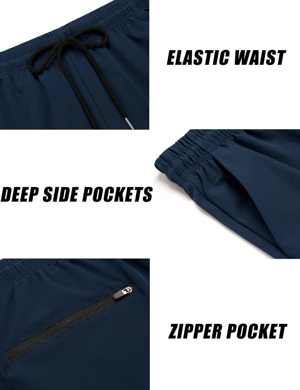 COOFANDY Men's 2 Pack Gym Workout Shorts 7 Inch Athletic Shorts Quick Dry Running Shorts with Pockets