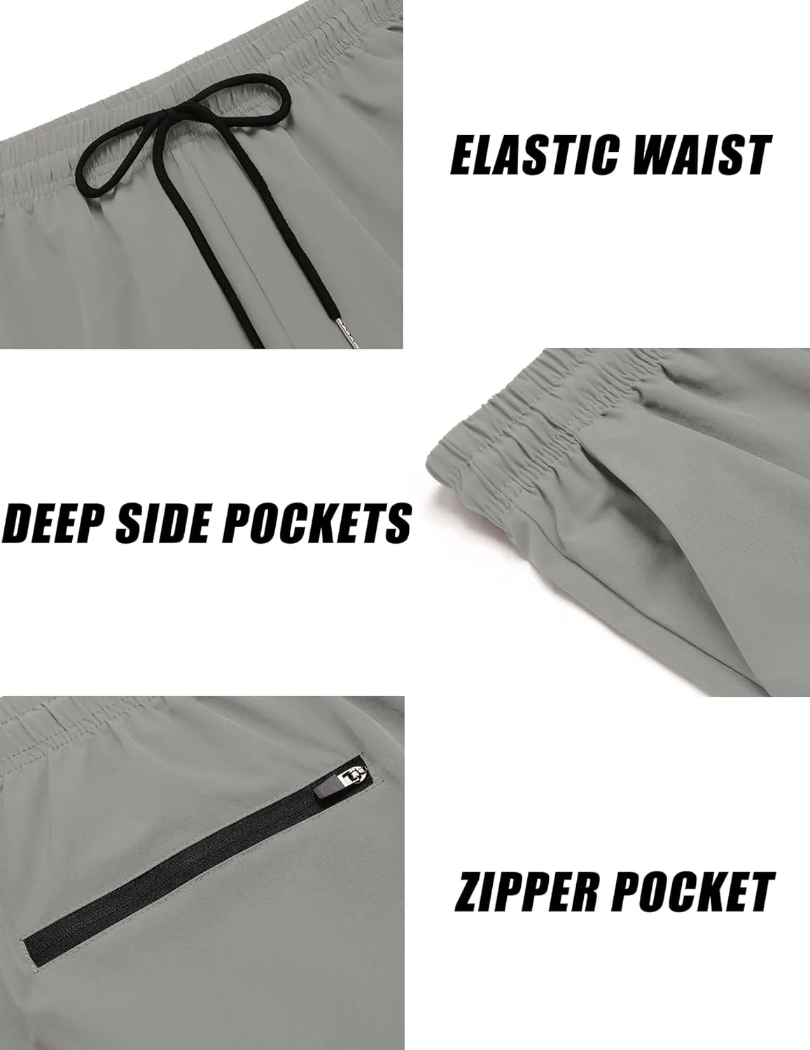 COOFANDY Men's 2 Pack Gym Workout Shorts 7 Inch Athletic Shorts Quick Dry Running Shorts with Pockets