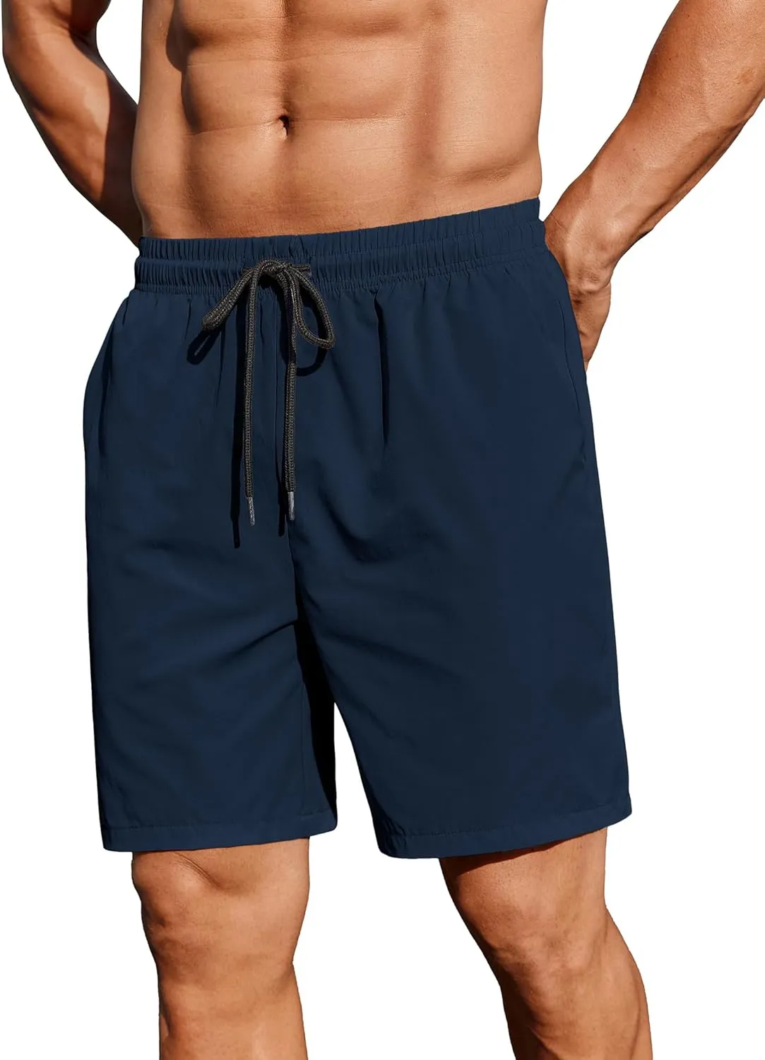 COOFANDY Men's 2 Pack Gym Workout Shorts 7 Inch Athletic Shorts Quick Dry Running Shorts with Pockets