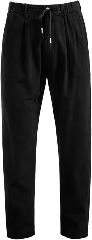 Cotton Linen Pants for Men Beach Summer Casual Elastic Waist Drawstring Pants Lightweight Linen Trousers