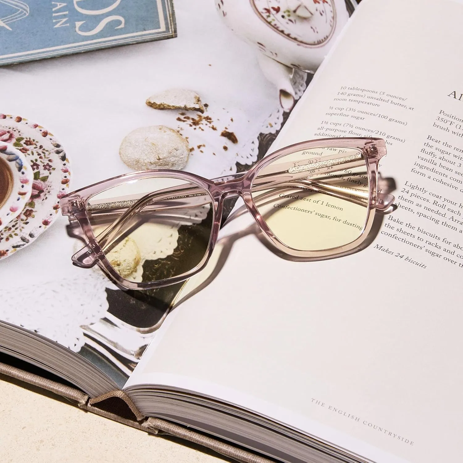 DIFF Reading glasses Leah blue light blocking, Lightweight Oversized Readers for Women