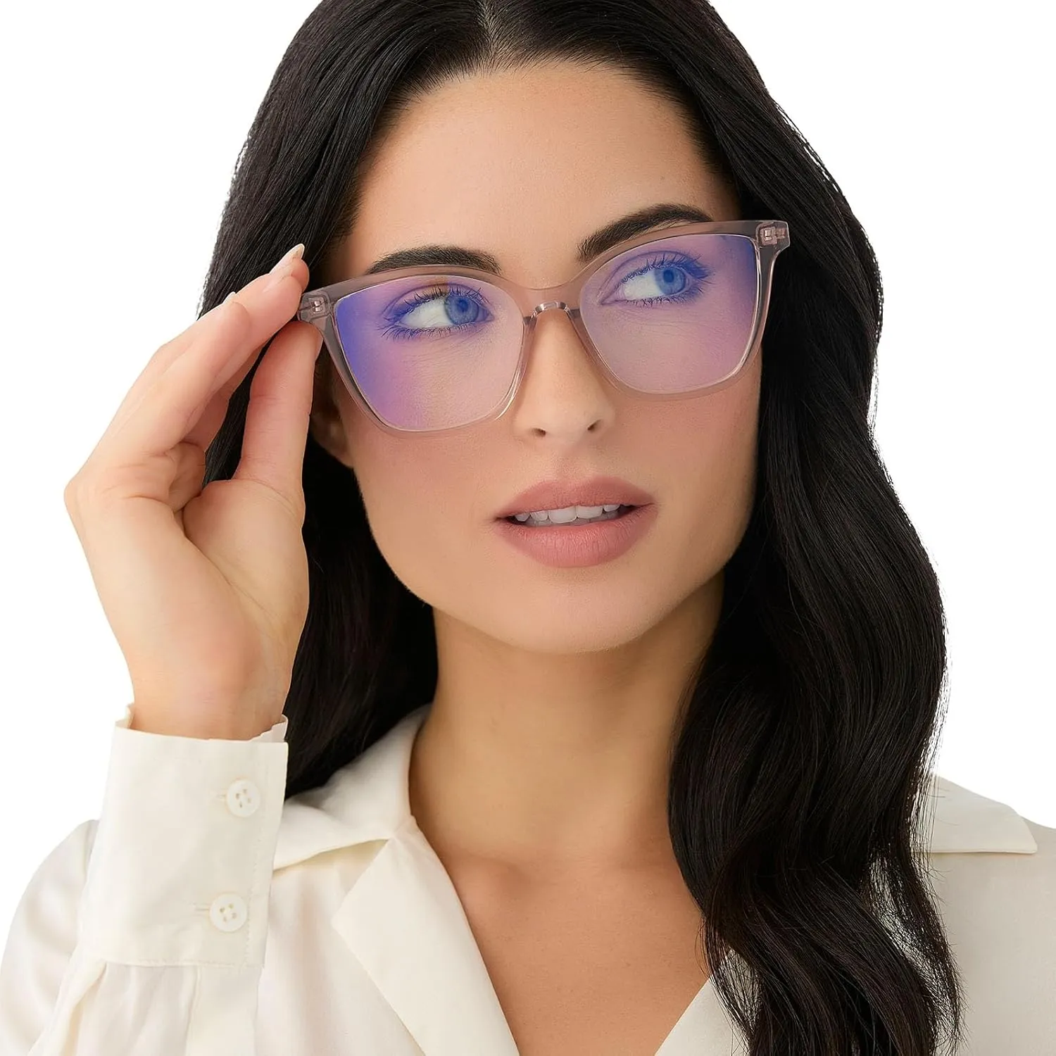 DIFF Reading glasses Leah blue light blocking, Lightweight Oversized Readers for Women