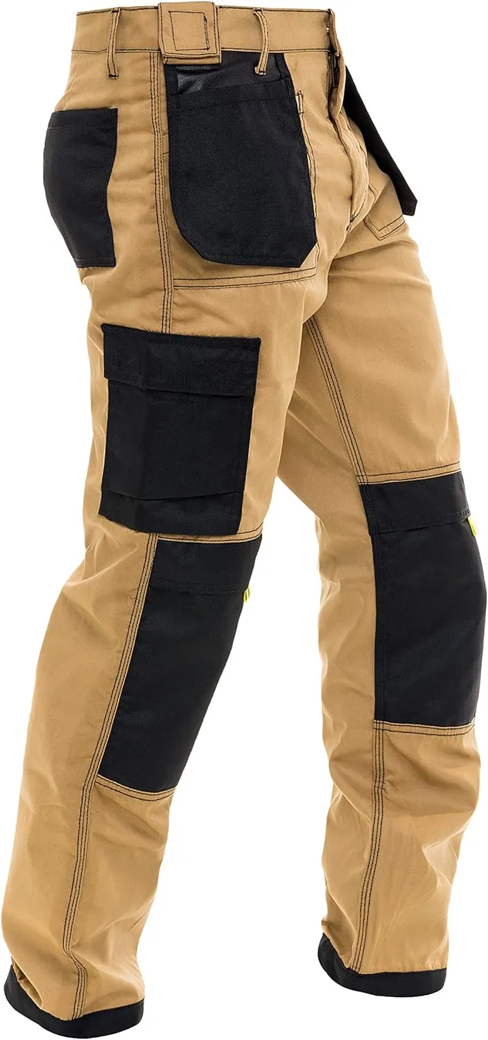FASHIO FF Construction Pants for Men Cargo Tactical Work Pants with Knee Pad Pockets