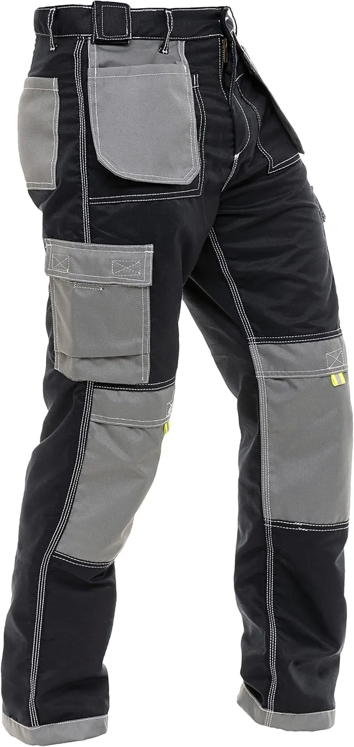 FASHIO FF Construction Pants for Men Cargo Tactical Work Pants with Knee Pad Pockets