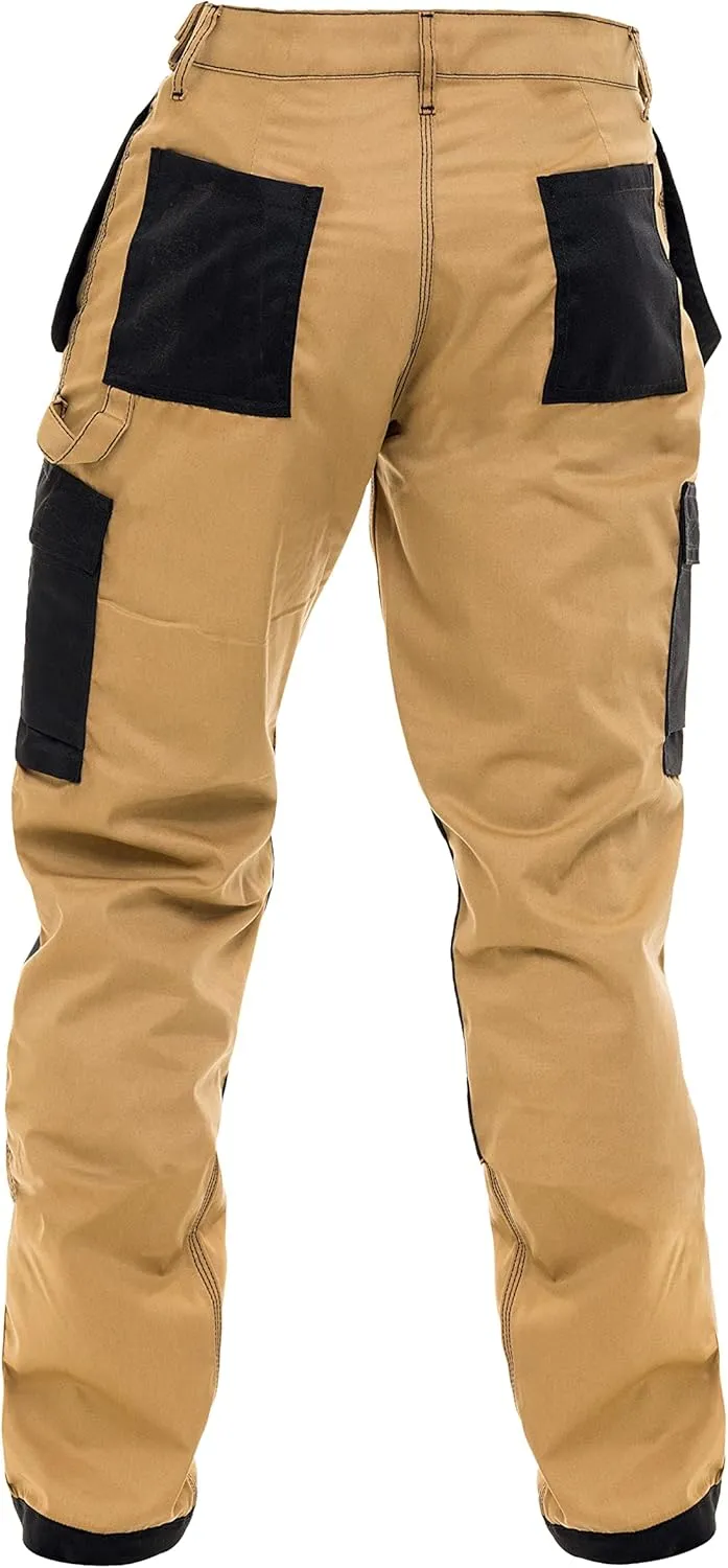 FASHIO FF Construction Pants for Men Cargo Tactical Work Pants with Knee Pad Pockets