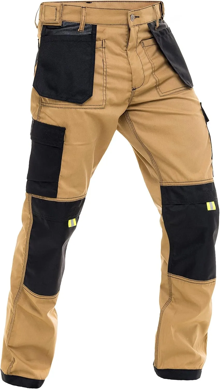 FASHIO FF Construction Pants for Men Cargo Tactical Work Pants with Knee Pad Pockets