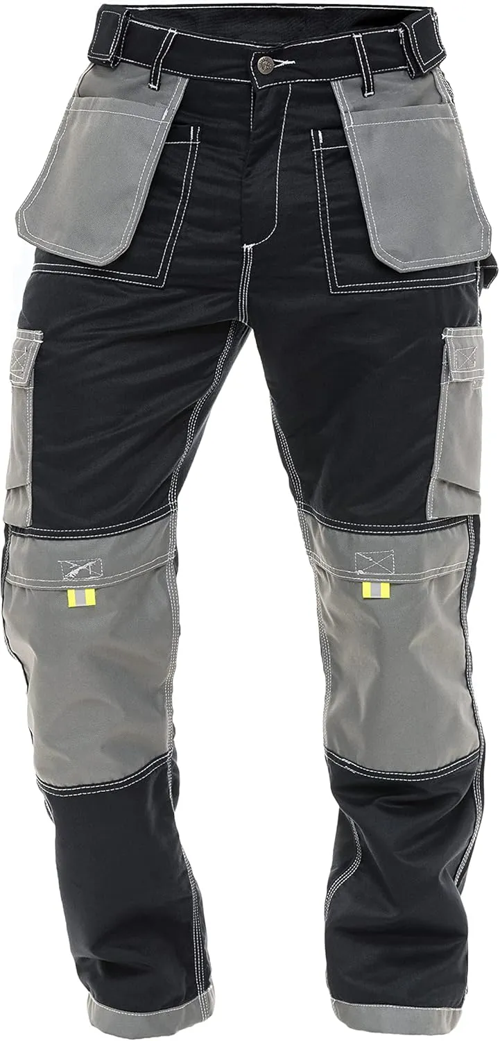FASHIO FF Construction Pants for Men Cargo Tactical Work Pants with Knee Pad Pockets