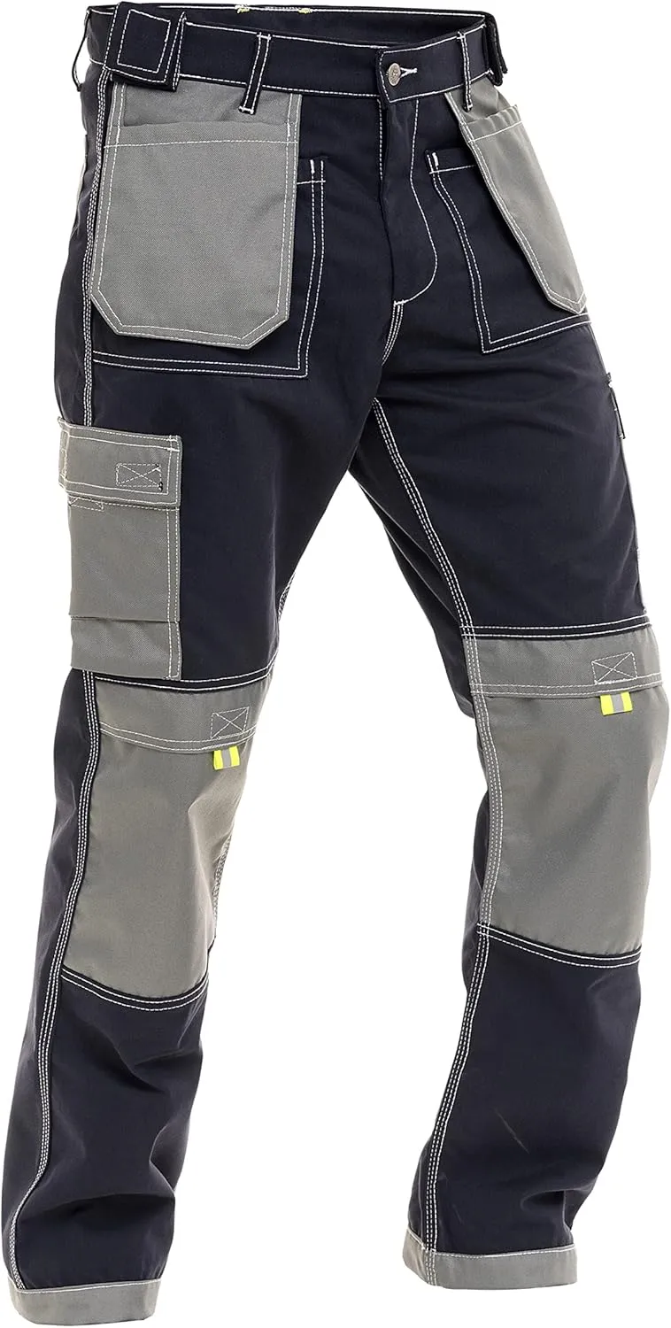 FASHIO FF Construction Pants for Men Cargo Tactical Work Pants with Knee Pad Pockets