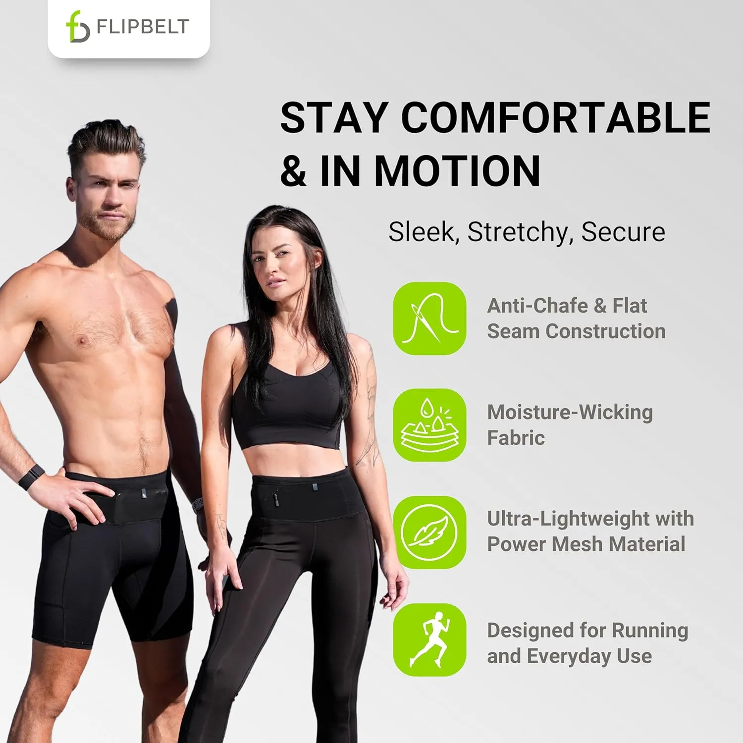 FlipBelt Men's Running Compression Shorts with Pockets - Secure Your Phone, Keys and Even Water Bottles - USA Small Business