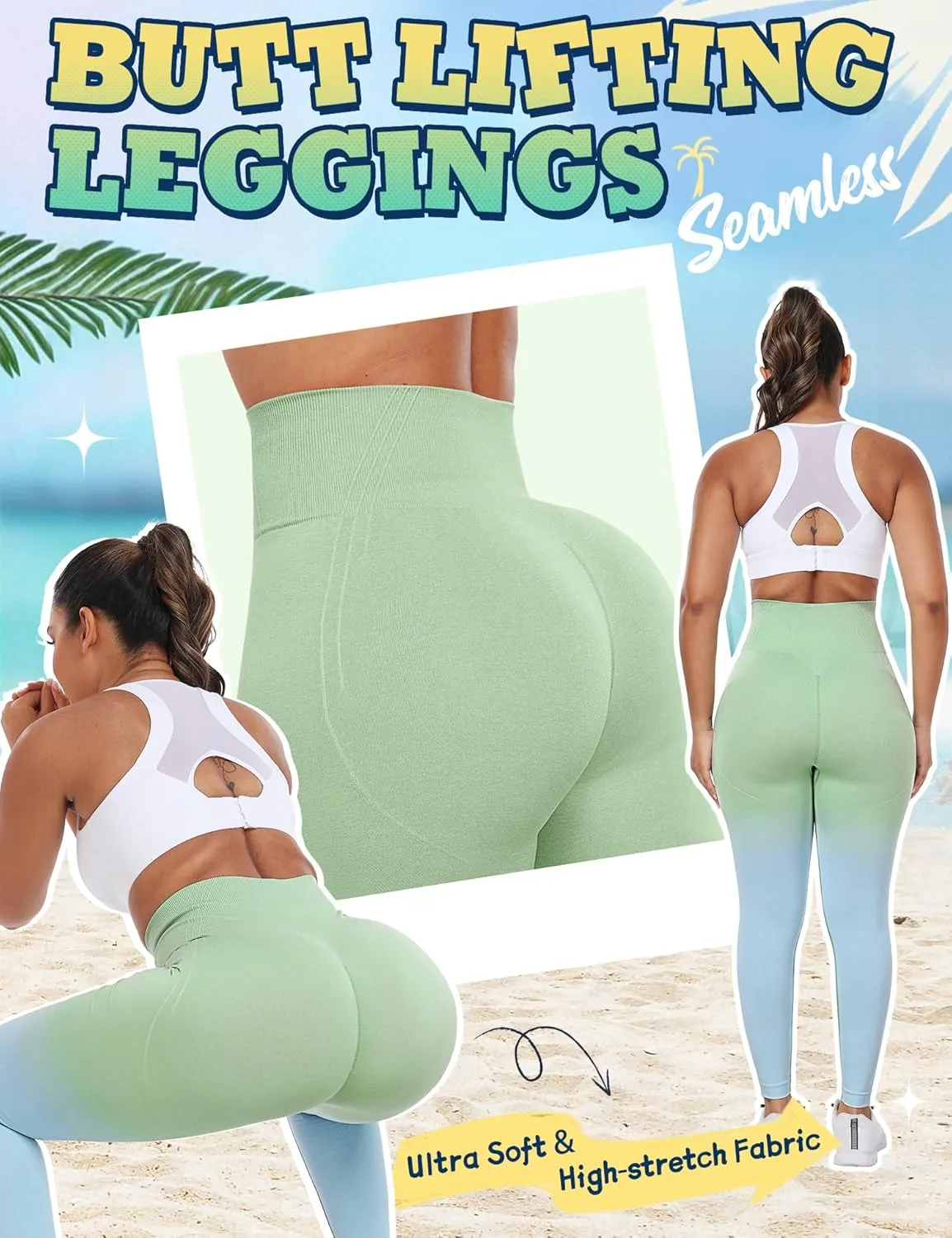 Form Scrunch Butt Lifting Leggings for Women Seamless Workout Gym Leggings for Women High Waisted Yoga Pants