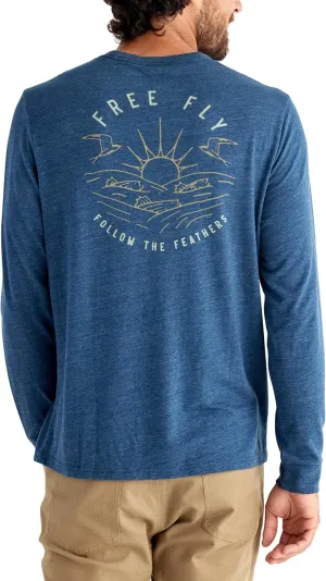 Free Fly Blitz Long Sleeve Fishing Shirt for Men - Ultra-Soft Performance Shirts for Men - Sailing Tees