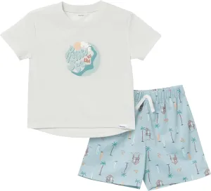 Gerber Baby Boys' 2-Piece Pajama Set Sleeve Top & Fleece Shorts